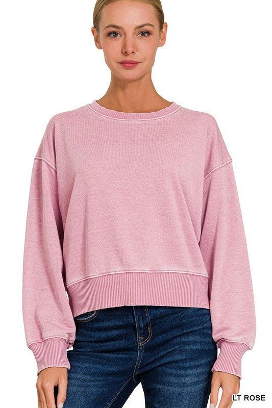 Love is Crazy Pullover Top Lt Rose