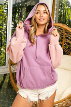 Load image into Gallery viewer, Everything I&#39;ll Ever Need Color Block Hoodie Mauve