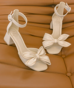 Made For Fun Bow Heels White