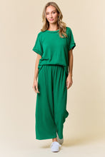 Load image into Gallery viewer, Boho Breeze Pant Set Kelly Green