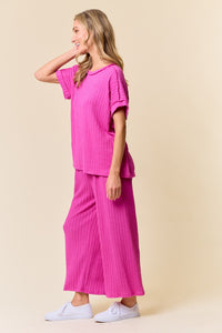 Boho Breeze Pant Set Magenta