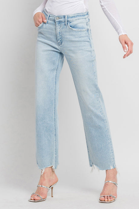 Stumbling In High Rise Slim Wide Leg Jeans