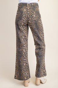 Back in Time Leopard Flares