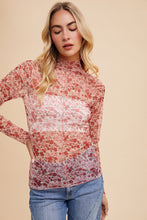 Load image into Gallery viewer, There You Go Again Floral Mesh Top