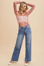 Load image into Gallery viewer, There You Go Again Floral Mesh Top