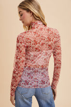 Load image into Gallery viewer, There You Go Again Floral Mesh Top