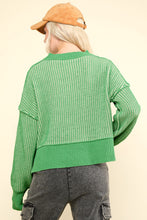 Load image into Gallery viewer, Can&#39;t Leave Here Lonely Two Tone Sweater in Green