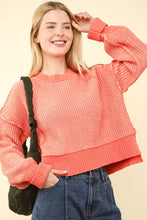 Load image into Gallery viewer, Can&#39;t Leave Here Lonely Two Tone Sweater in Pink