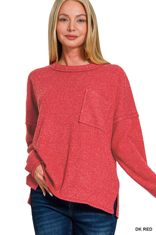 By Your Grace Sweater Dk Red