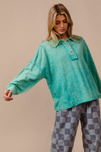 Load image into Gallery viewer, Dancing in the Flames French Terry Top in Jade