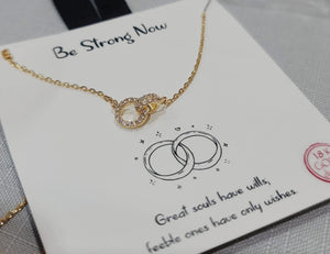 Be Strong Now Necklace in Gold