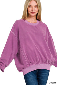 Cozy Cuddles Fleece Pullover in Lt Plum