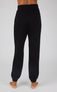 Number One Girl Butter Joggers in Black