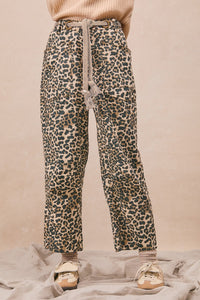 Cross My Heart Belted Leopard Pants