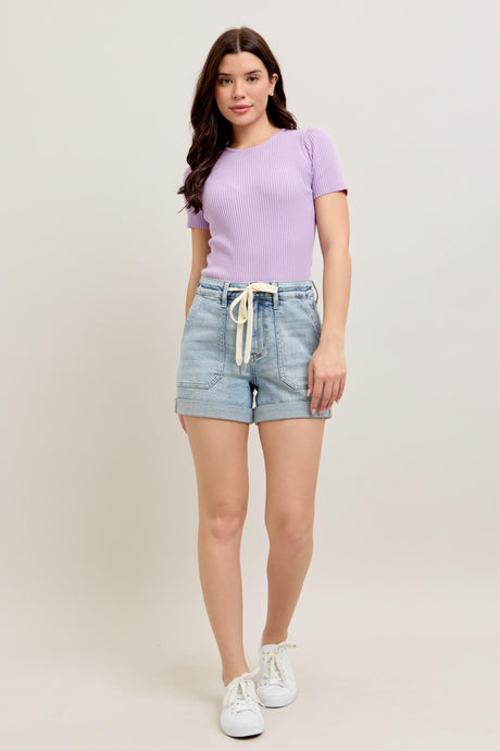 I Know A Few Things Cuff Jogger Shorts