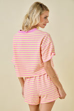 Load image into Gallery viewer, You Look Good Terry SS Top in Pink Lemonade