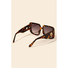 Load image into Gallery viewer, Acetate Square Frame Sunglasses Tortoise