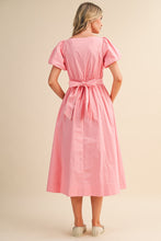 Load image into Gallery viewer, What Goes Around Rounded Waist Midi Dress