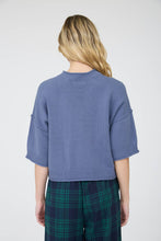 Load image into Gallery viewer, Really Nice Exposed Seam SS Pullover in Denim