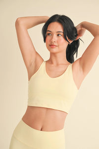 Something Like That Aligned Performance Tank in Lemon