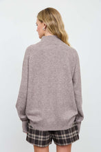 Load image into Gallery viewer, Talk You Out Of Leaving Mock Neck Sweater in Mocha