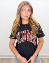 Load image into Gallery viewer, Lulu Mac Team Checkered White SS Tee in Red/Black