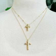 Load image into Gallery viewer, Lovely Days Gold Chain Cross Necklace Set