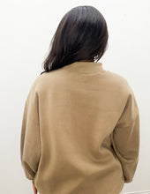 Load image into Gallery viewer, Lulu Mac Script Sweatshirt in Brown/Cream