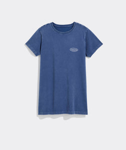 Vineyard Vines Drift Dye Surf Short Sleeve Tee in Moonshine