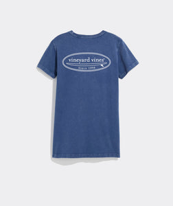 Vineyard Vines Drift Dye Surf Short Sleeve Tee in Moonshine