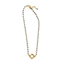 Load image into Gallery viewer, Erin Gray Pyrite + Clover Short Necklace