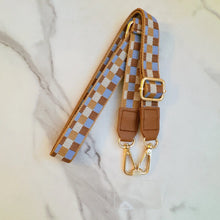 Load image into Gallery viewer, Just Want You To Know Checkered Phone Lanyard in Brown