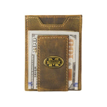 Load image into Gallery viewer, Vintage Tan Brass Mississippi State Front Pocket Wallet