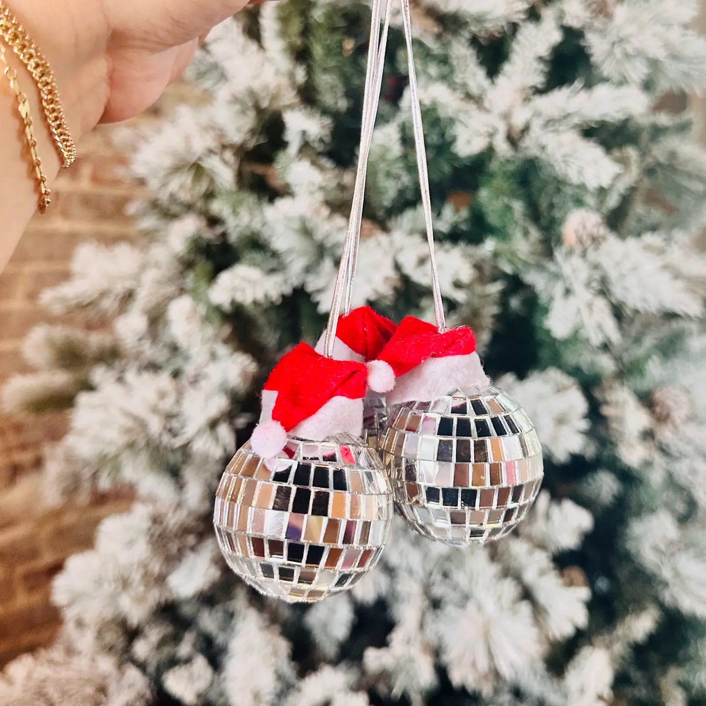 Santa Disco Car Charm