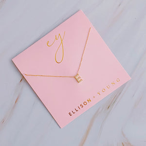 Understated Beauty Gold Initial Necklace