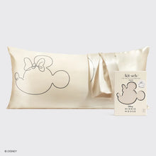 Load image into Gallery viewer, Kitsch &amp; Mickey and Minnie Mrs. Mouse King Satin Pillowcase