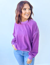 Load image into Gallery viewer, Cozy Cuddles Fleece Pullover in Lt Plum