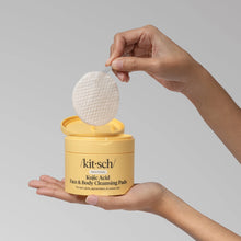 Load image into Gallery viewer, Kitsch Kojic Acid Face &amp; Body Cleansing Pads