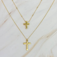 Load image into Gallery viewer, Lovely Days Gold Chain Cross Necklace Set