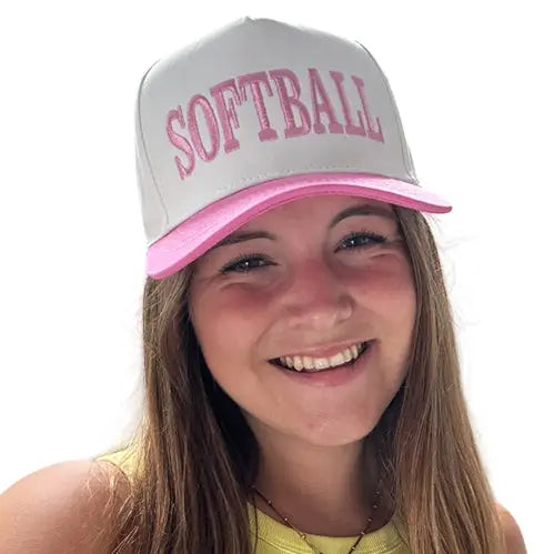 Lulu Mac Softball Cap in Pink