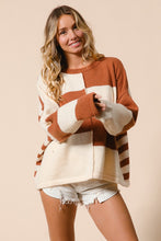 Load image into Gallery viewer, Simple Pleasures Color Block Knit Sweater