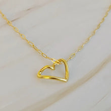 Load image into Gallery viewer, Heart and Chain Necklace