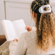 Load image into Gallery viewer, Teleties Medium Flat Round Clip Coconut White