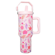 Load image into Gallery viewer, Stainless Steal 38oz Jug Tumbler in Beach Seashells