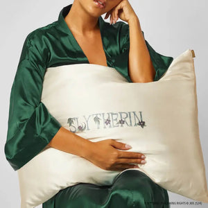 Harry Potter x Kitsch Slytherin Standard Satin Pillowcase