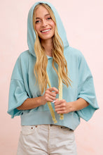 Load image into Gallery viewer, Not My Problem Washed Terry Drawstring SS Hoodie Top