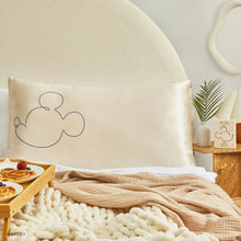 Load image into Gallery viewer, Kitsch &amp; Mickey and Minnie Mr. Mouse King Satin Pillowcase