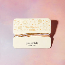 Load image into Gallery viewer, Puravida Feel Better Soon Bracelet Card