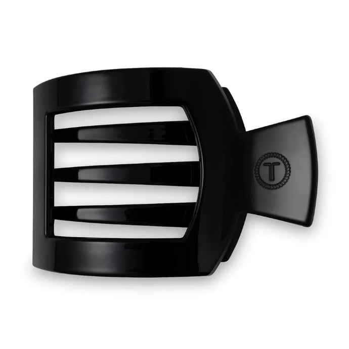 Teleties Large Flat Square Clip Jet Black