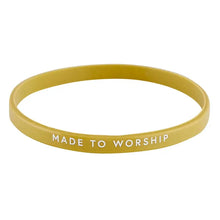 Load image into Gallery viewer, Made to Worship Silicone Bracelet Set